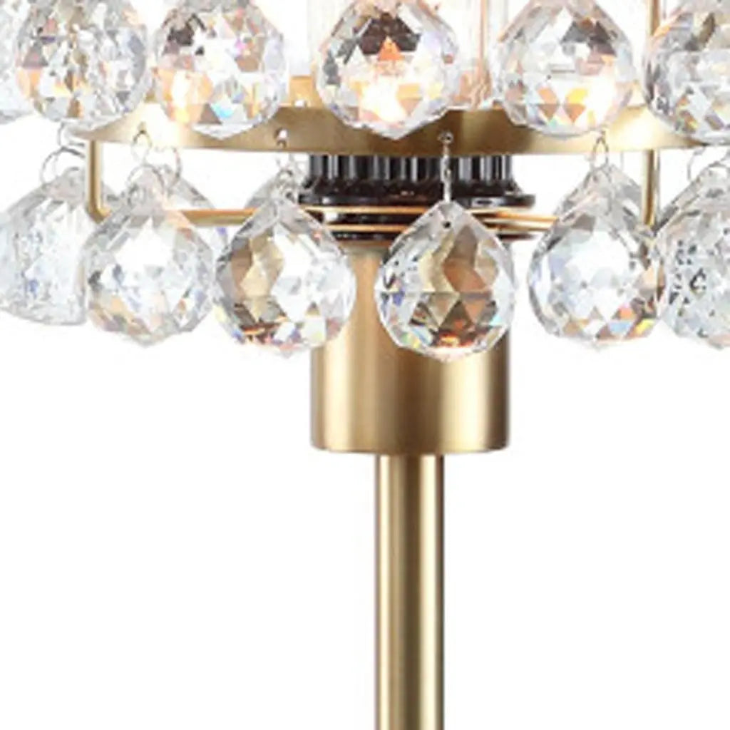 25" Gold Novelty Table Lamp With Drum Homeroots Lighting
