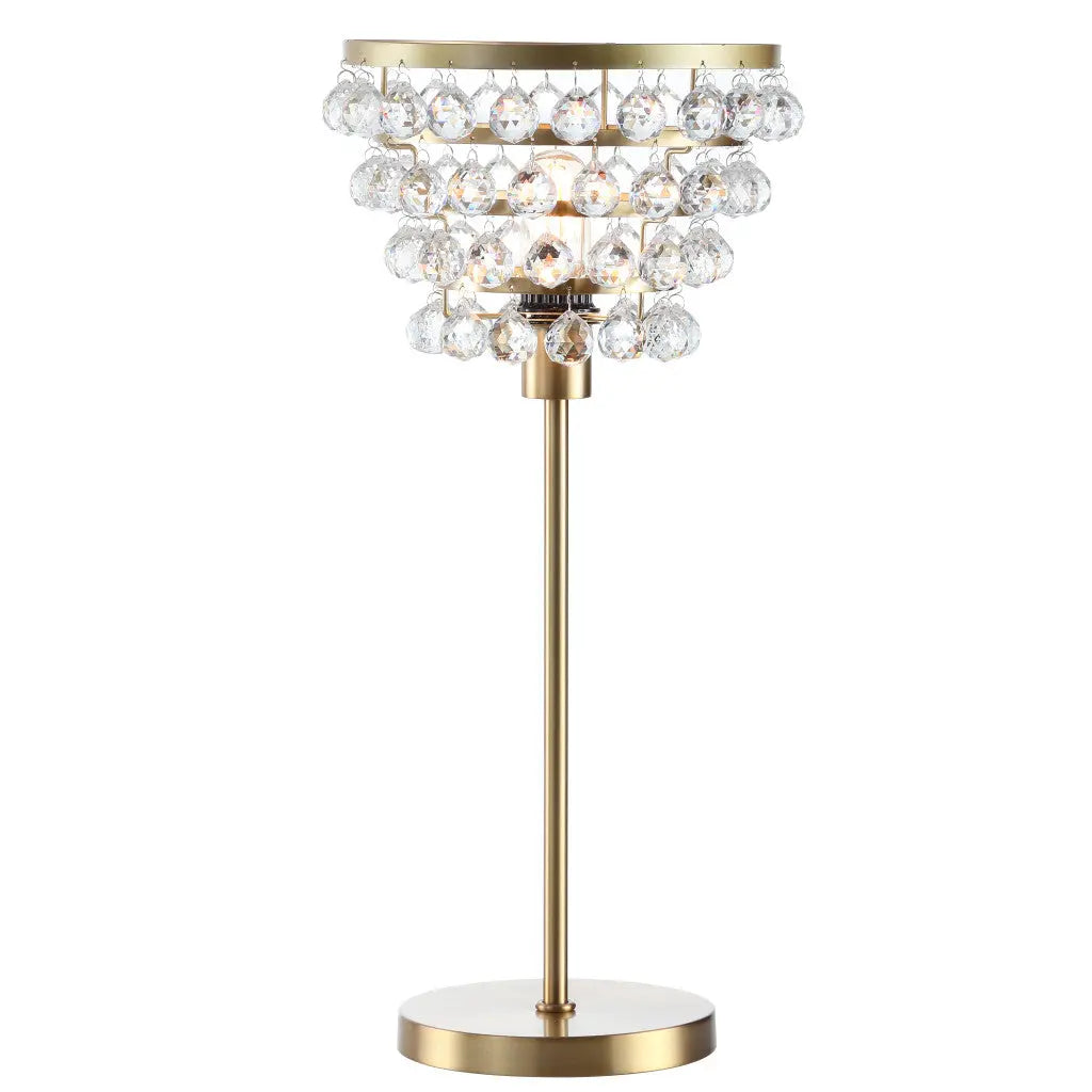 25" Gold Novelty Table Lamp With Drum Homeroots Lighting