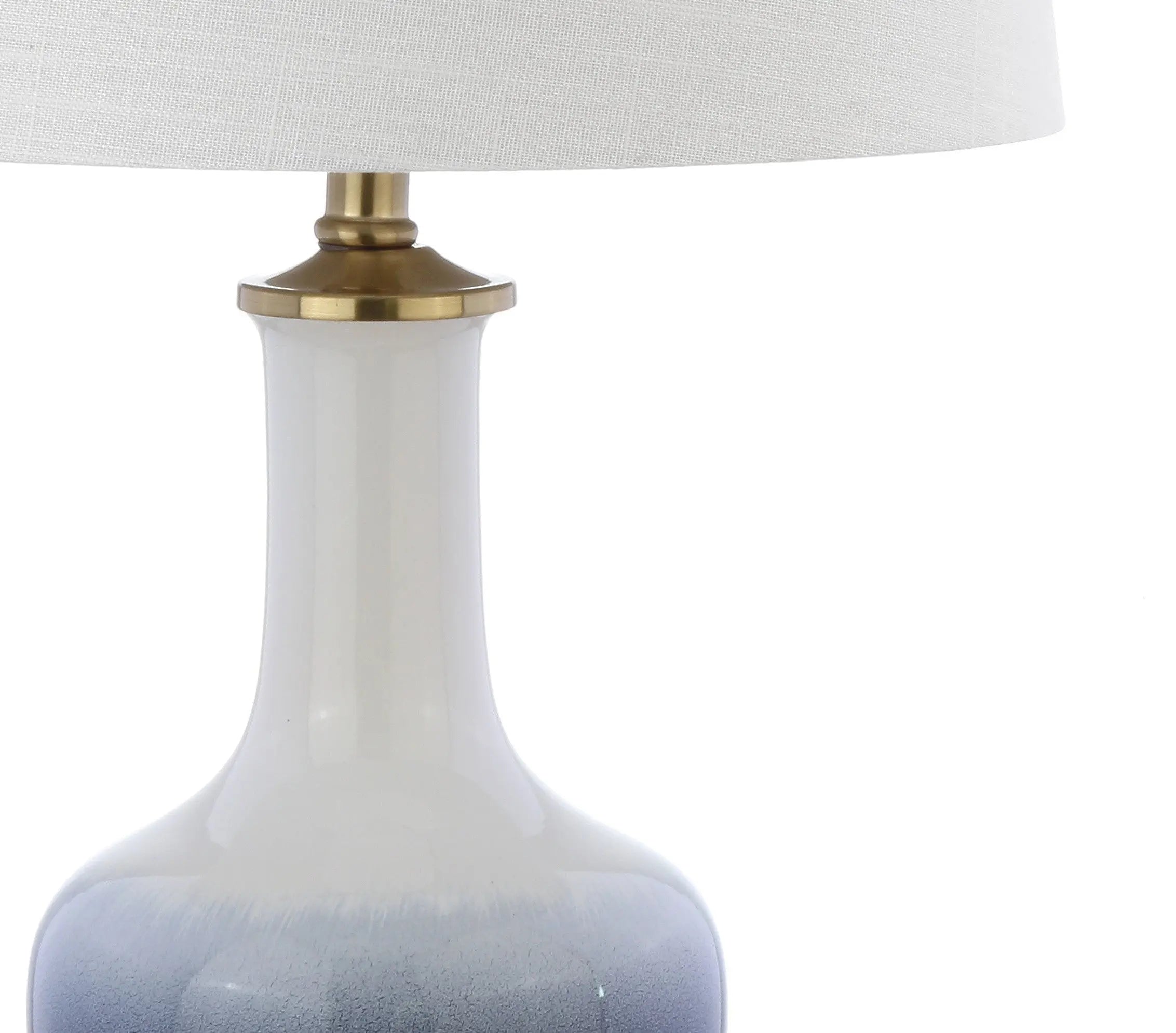 25" Gold Novelty Table Lamp With Drum Shade Homeroots Lighting