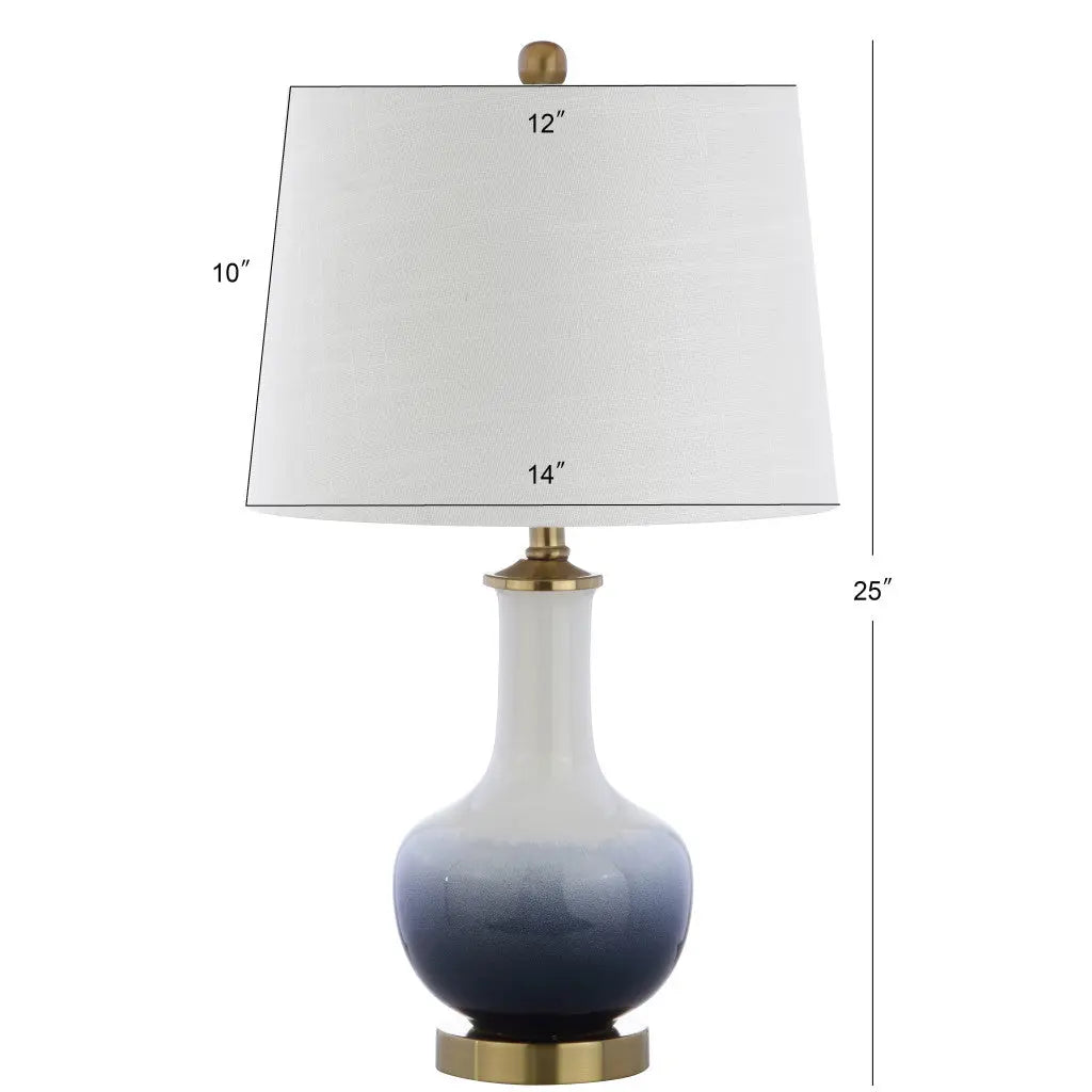25" Gold Novelty Table Lamp With Drum Shade Homeroots Lighting