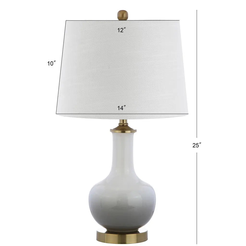 25" Gold Novelty Table Lamp With Drum Shade Homeroots Lighting