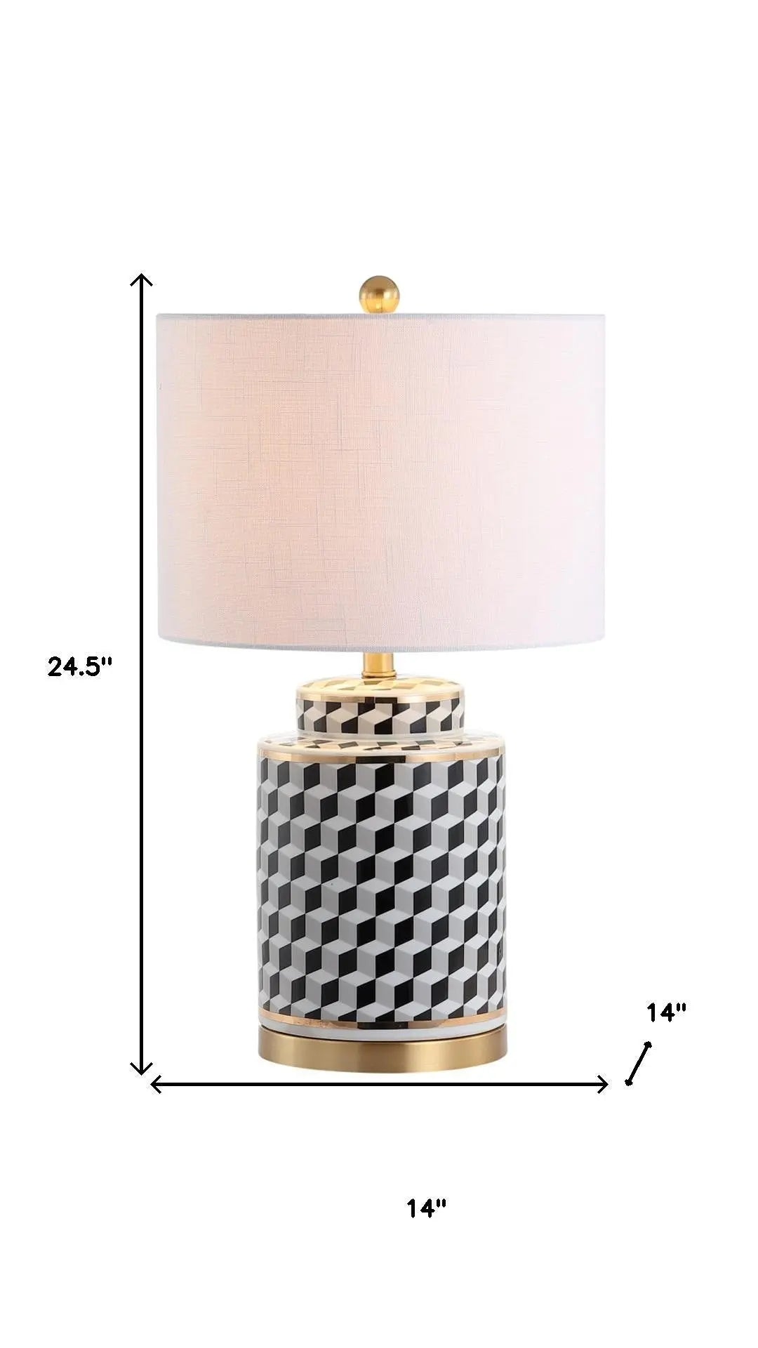 25" Gold Novelty Table Lamp With Globe Shade Homeroots Lighting