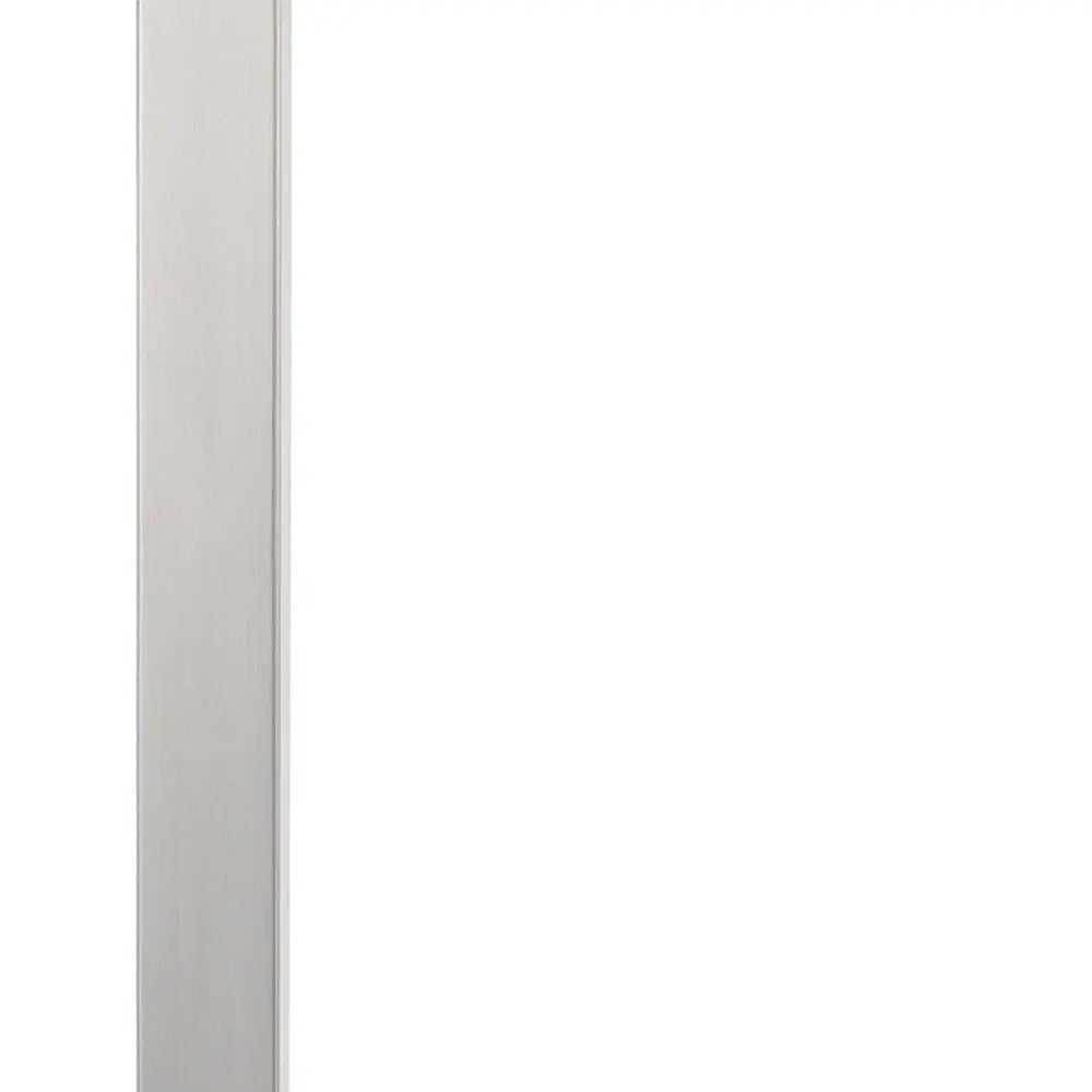 25" Nickel Metal Desk USB Table Lamp With White Shade Homeroots Lighting