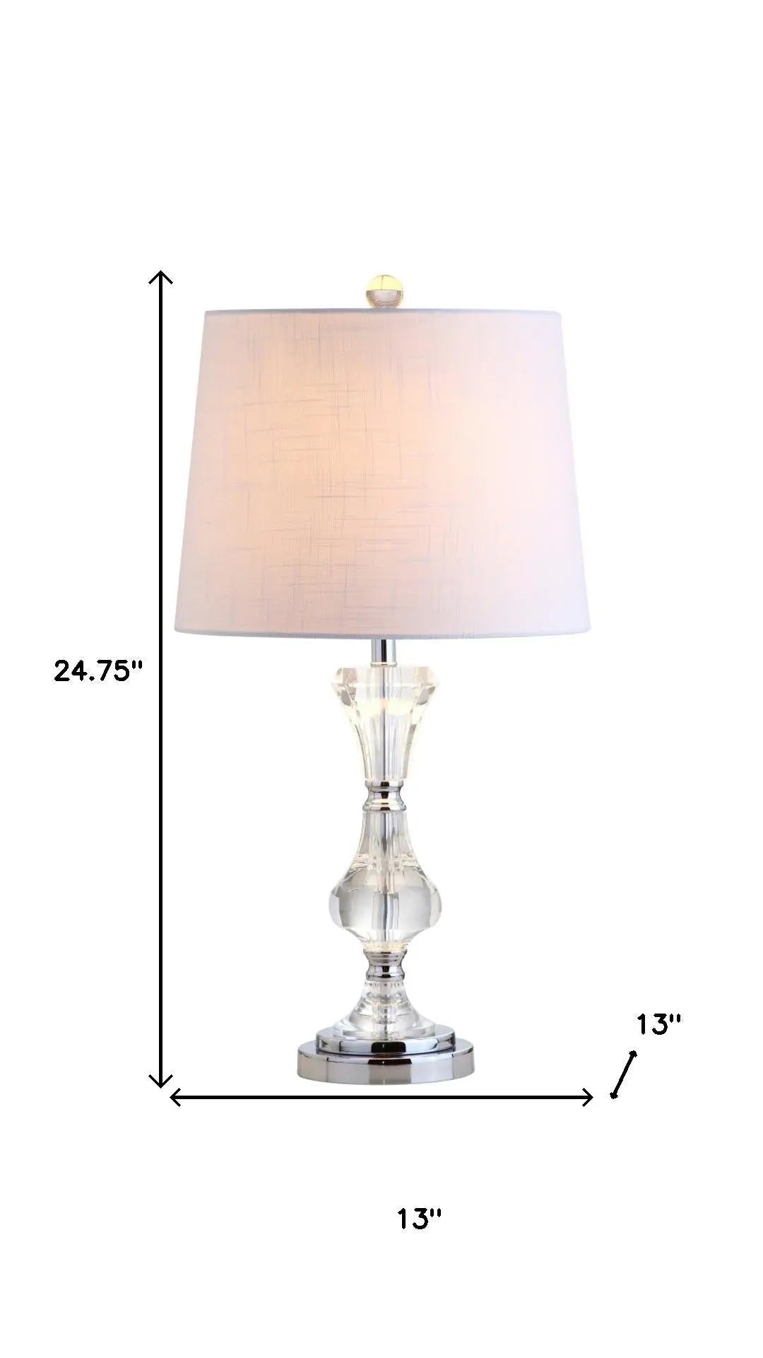 25" Silver Urn Table Lamp With Empire Shade Homeroots Lighting