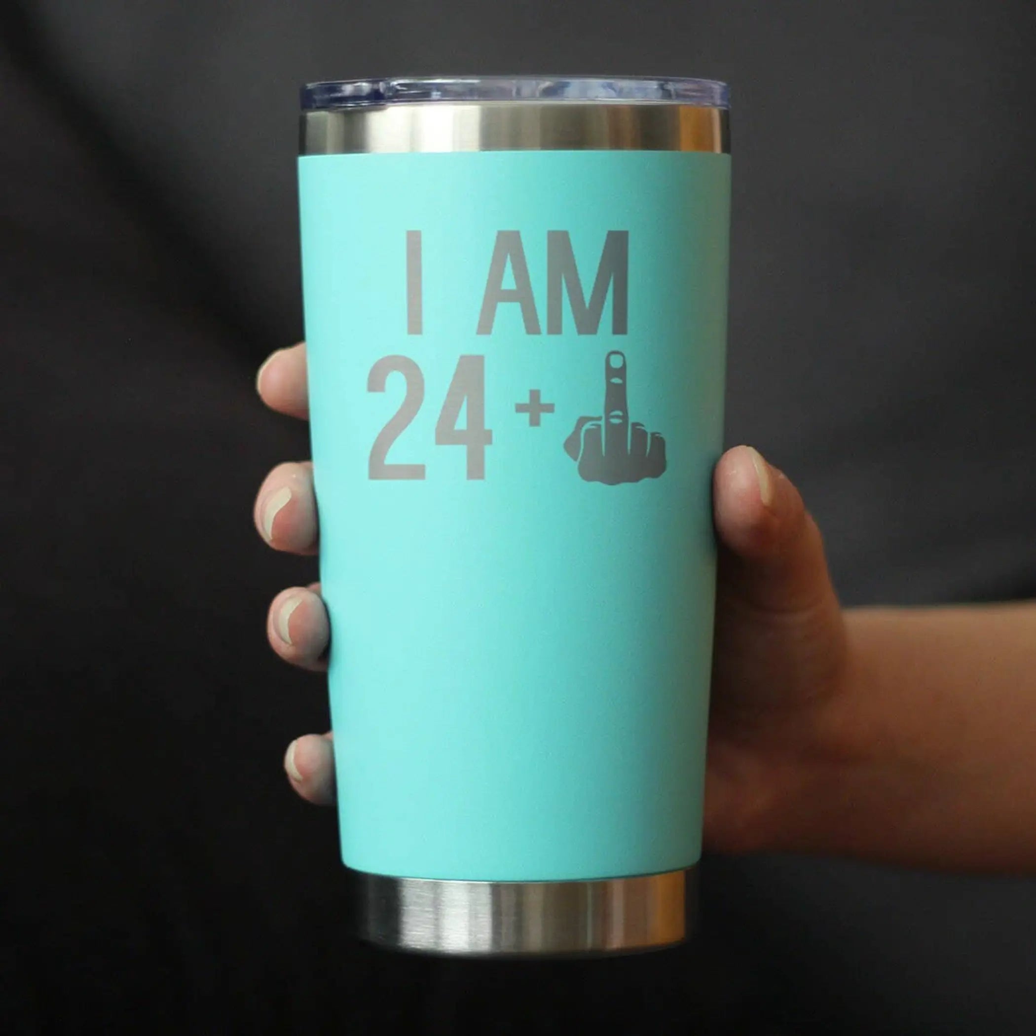 25th Birthday Gifts - Middle Finger Insulated Travel Tumbler Bevvee