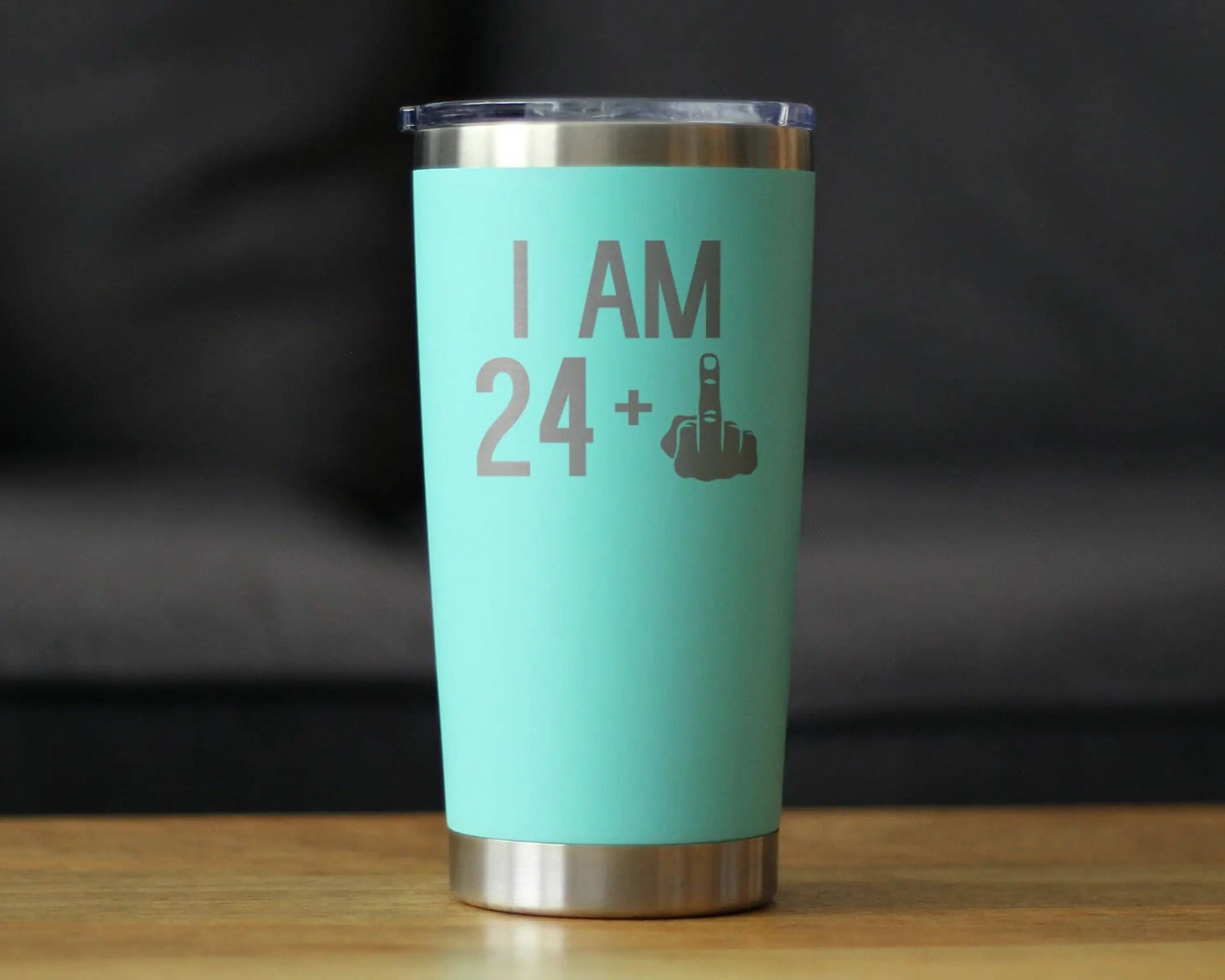 25th Birthday Gifts - Middle Finger Insulated Travel Tumbler Bevvee