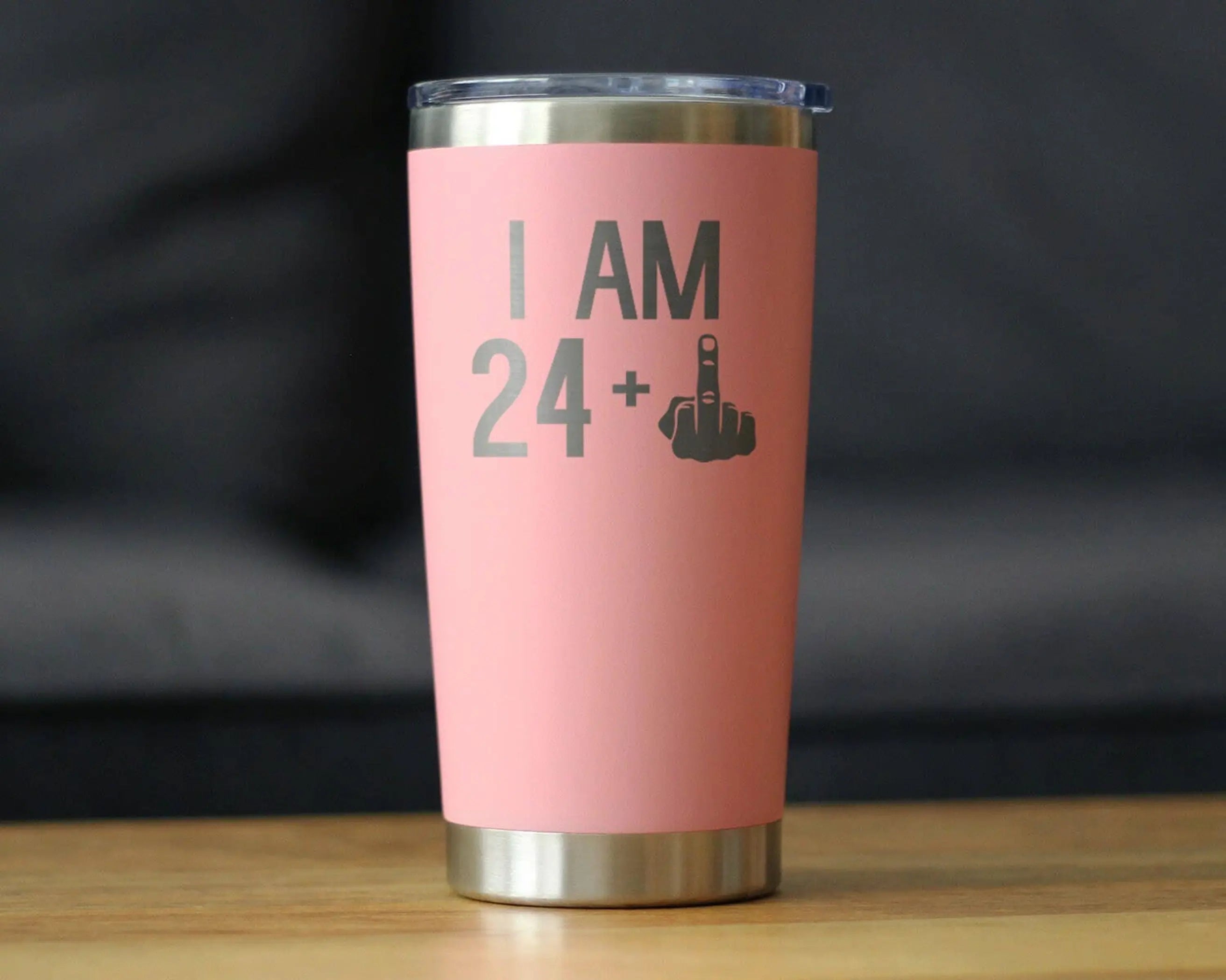 25th Birthday Gifts - Middle Finger Insulated Travel Tumbler Bevvee