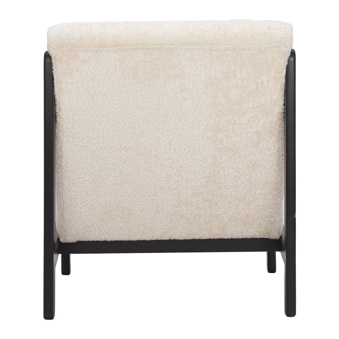 26" Beige and Black Upholstered Side Chair Homeroots Living Room