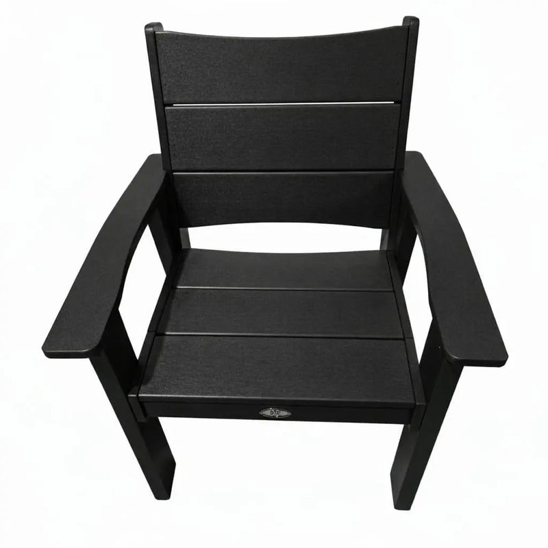 26" Black Heavy Duty Plastic Outdoor Dining Chair Homeroots Outdoor