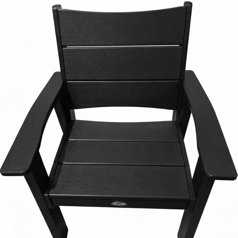 26" Black Heavy Duty Plastic Outdoor Dining Chair Homeroots Outdoor