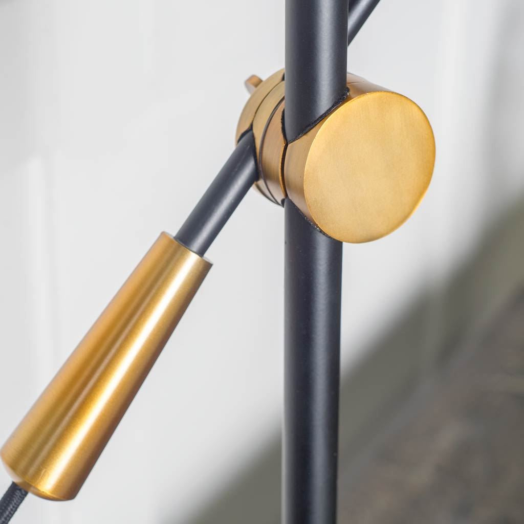 26" Black Metal Swing Arm With Black Cone Shade - GreatEagleInc