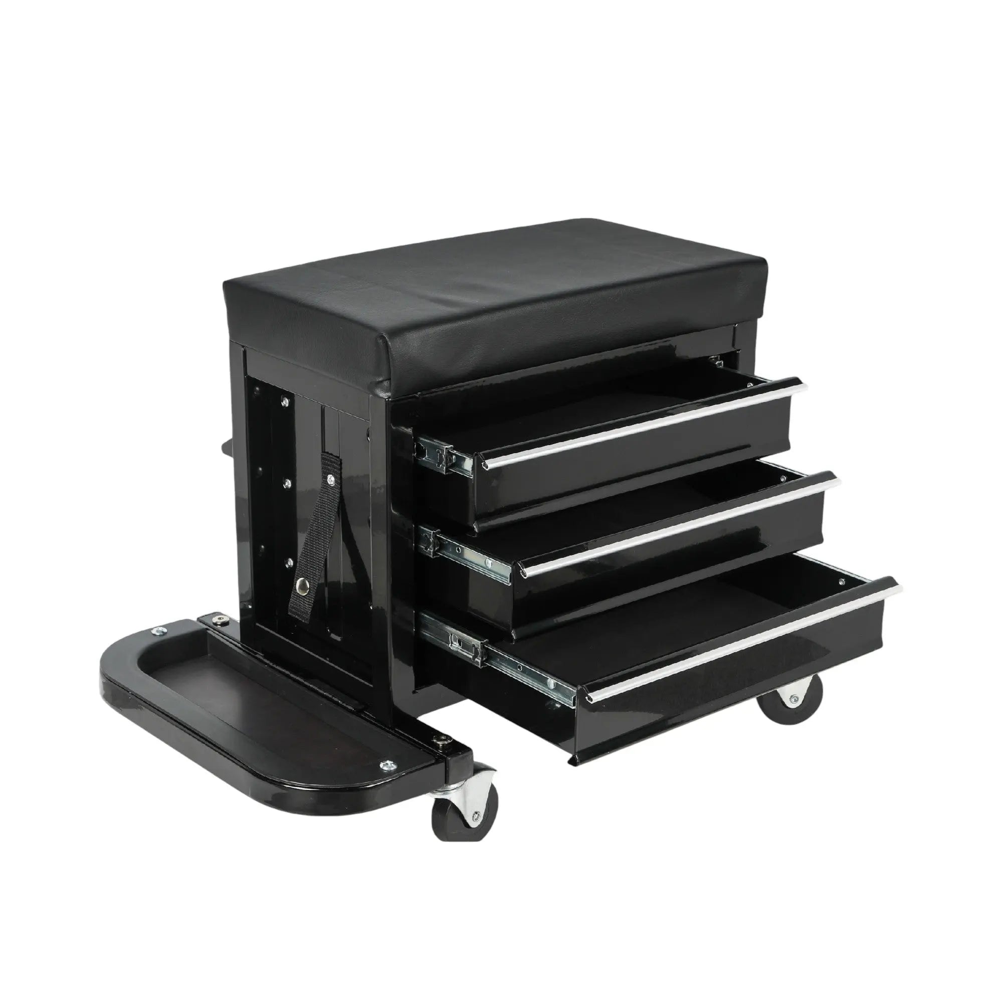 26" Black Multi-Tier Steel Tool Chest With Lid - GreatEagleInc
