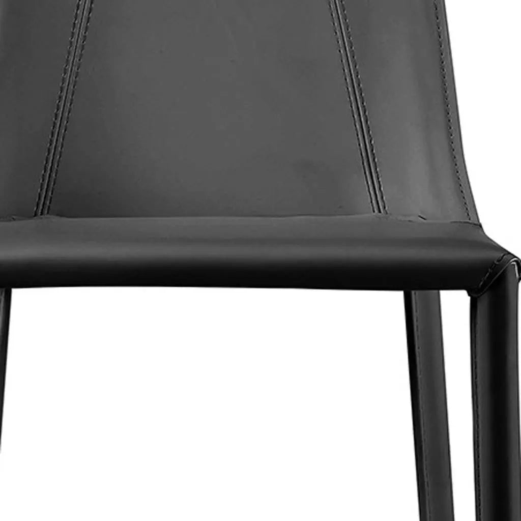 26" Black Steel Low Back Counter Height Bar Chair Homeroots Living Room