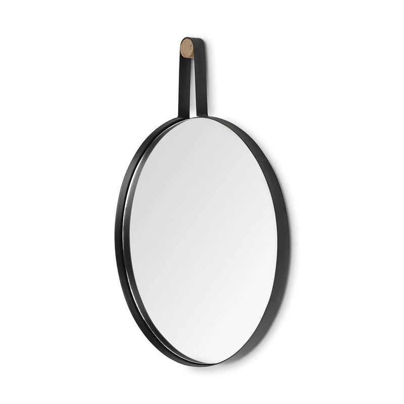26" Black Wood Mirror Homeroots Bed & Bath