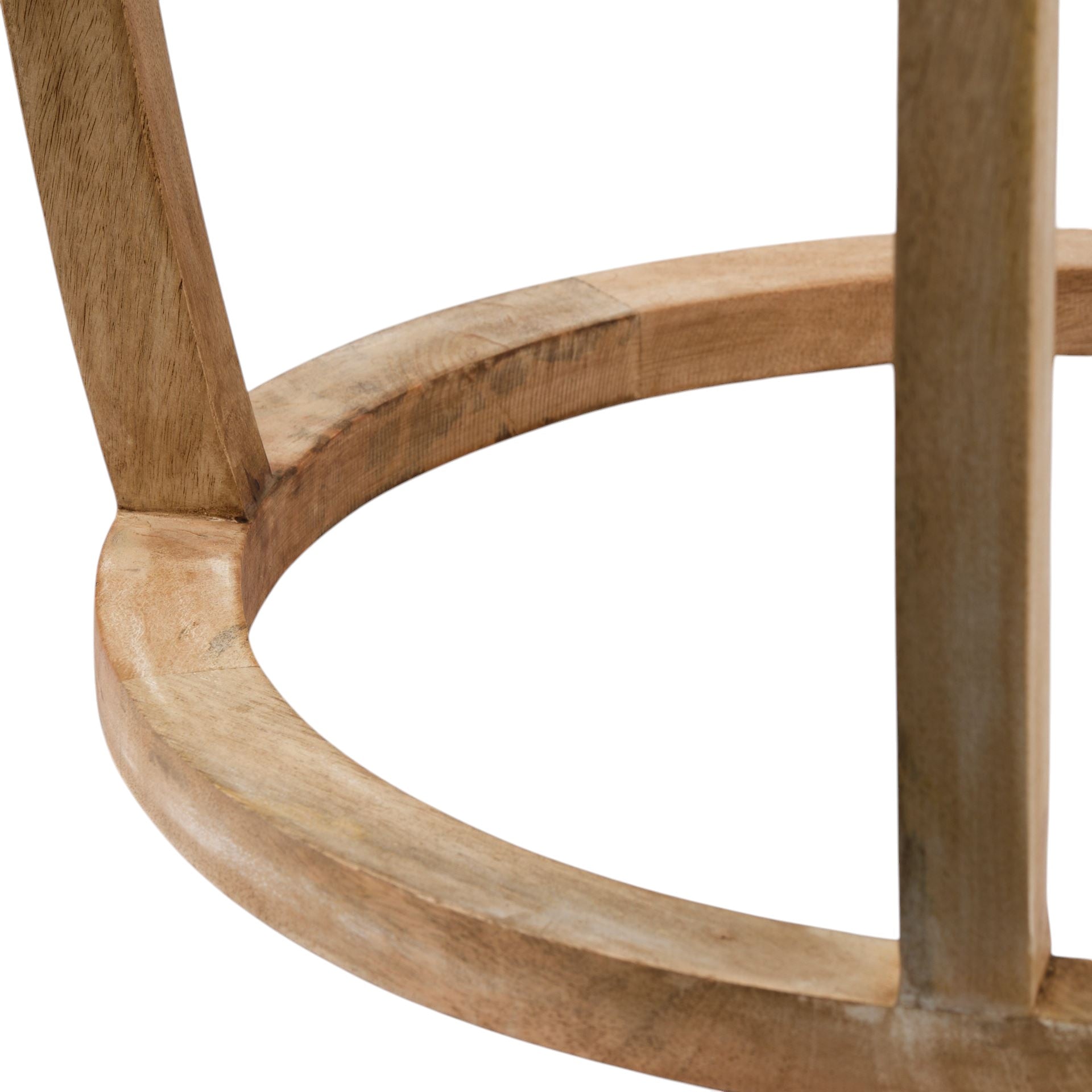 26" Brown And Clear Glass Round End Table - GreatEagleInc