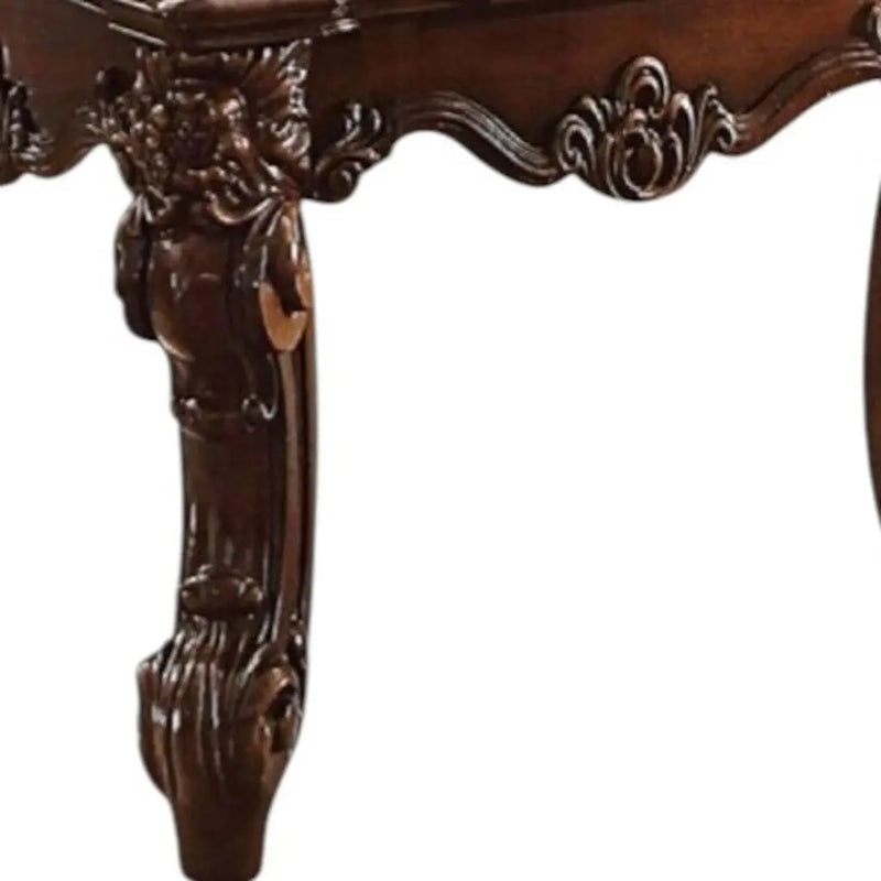 26" Cherry Manufactured Wood Square End Table Homeroots Living Room