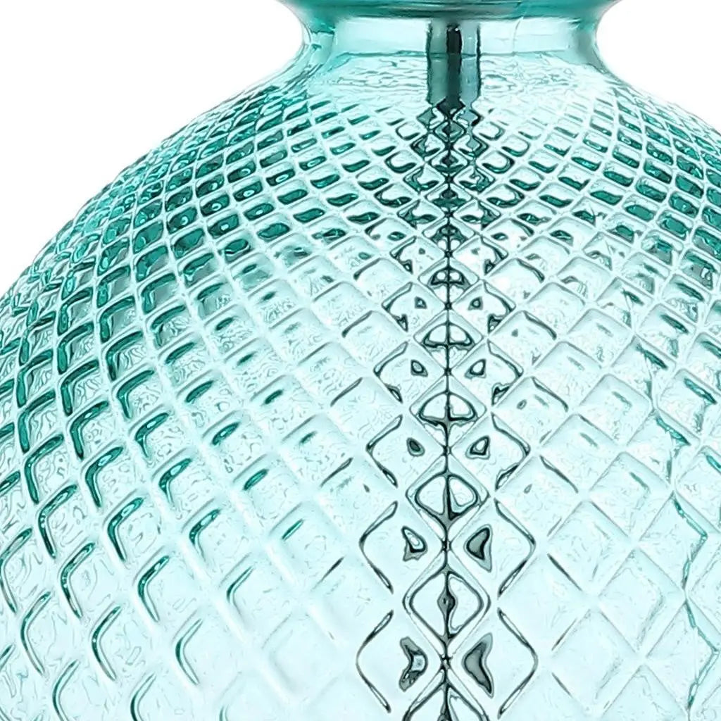 26" Clear Novelty Table Lamp With Drum Shade Homeroots Lighting