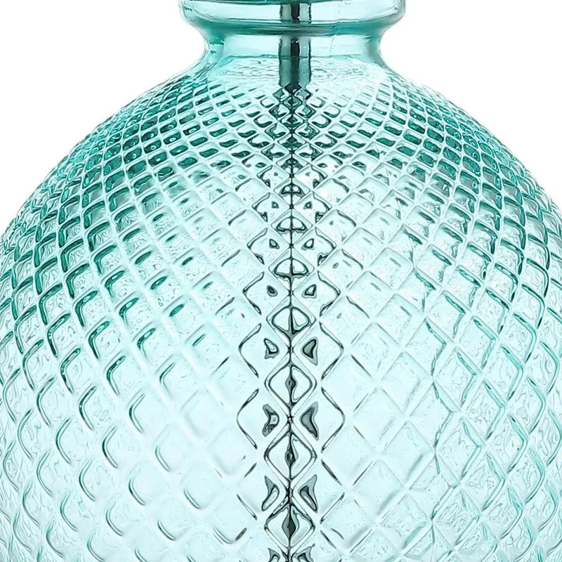 26" Clear Novelty Table Lamp With Drum Shade Homeroots Lighting