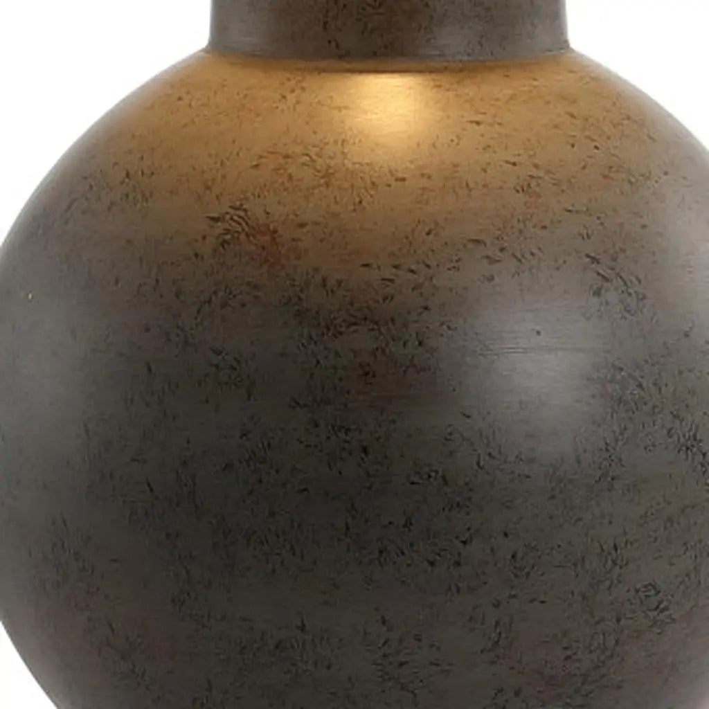 26" Dark Gray Novelty Table Lamp With Drum Shade Homeroots Lighting
