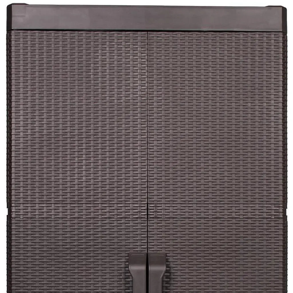 26" Espresso Plastic Square Accent Cabinet With Two Doors Homeroots Kitchen & Dining