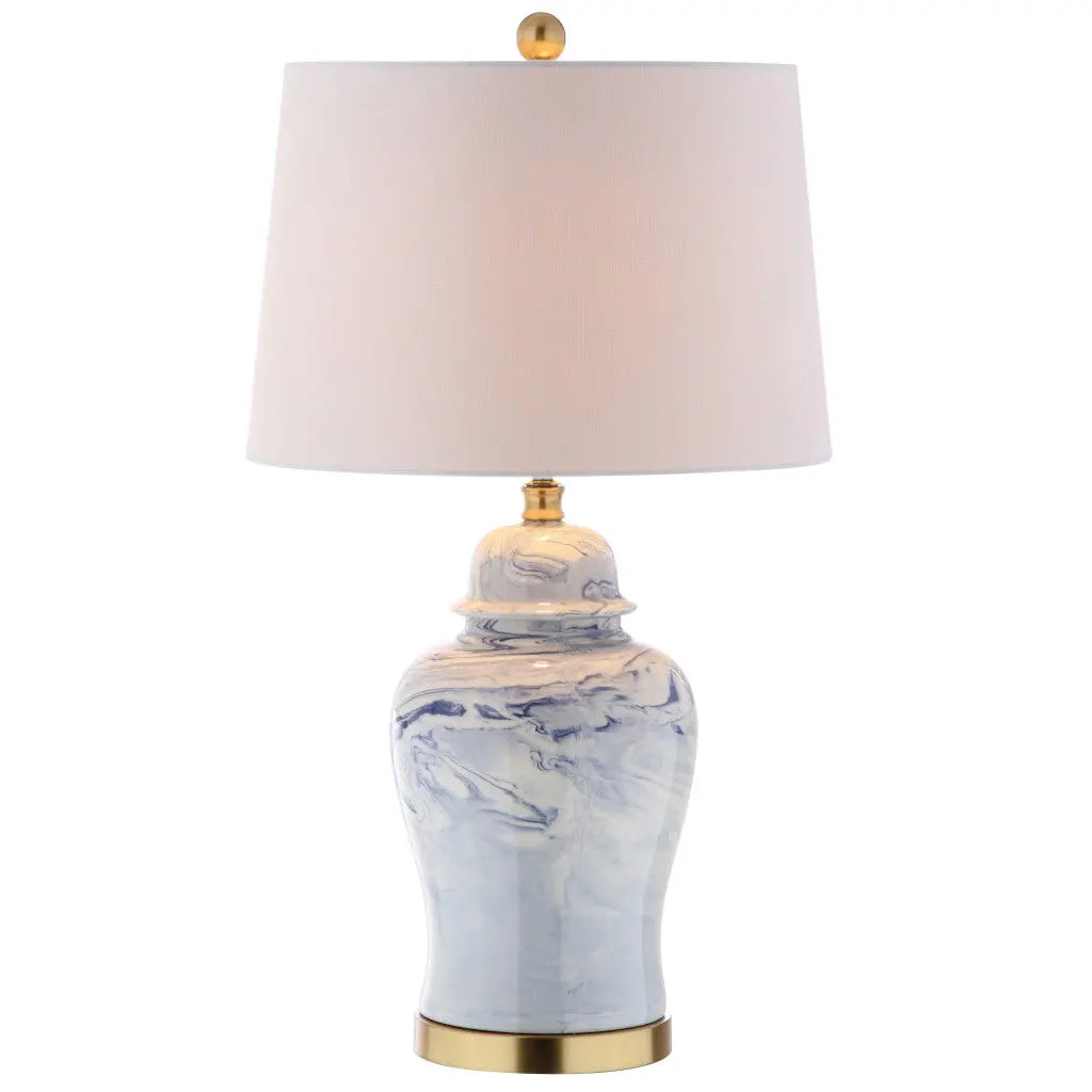 26" Gold Novelty Table Lamp With Drum Shade Homeroots Lighting