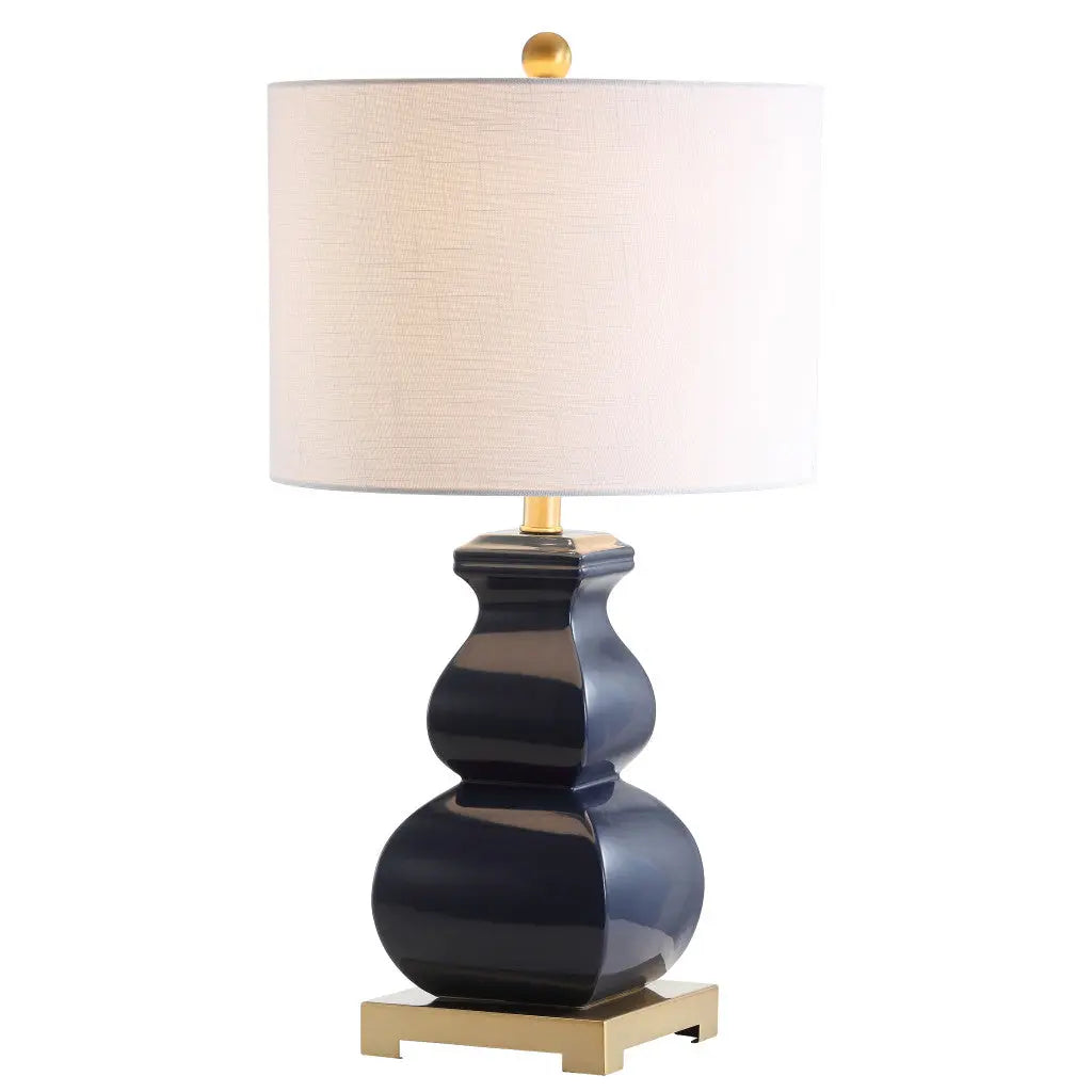 26" Gold Novelty Table Lamp With Globe Shade Homeroots Lighting