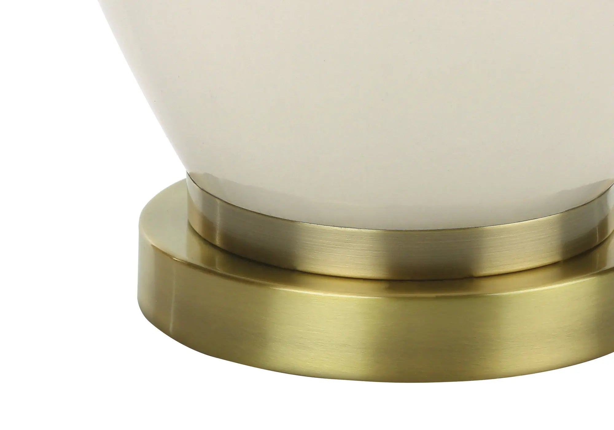 26" Gold and Ivory Ceramic Urn Table Lamp With Cream Drum Shade Homeroots Lighting