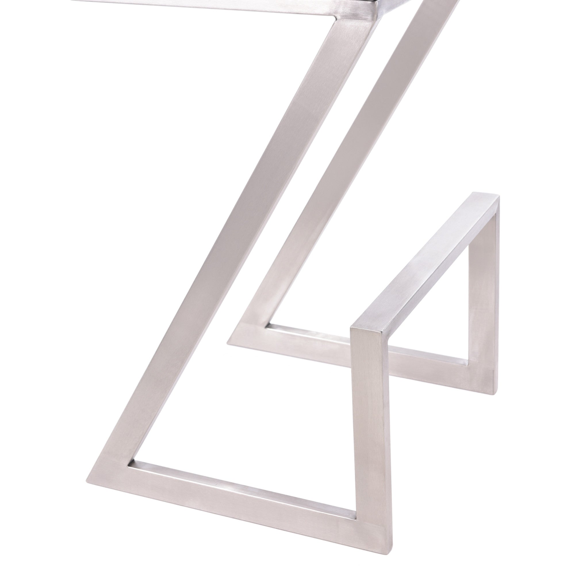26" Gray And Silver Iron Backless Counter Height Bar Chair - GreatEagleInc