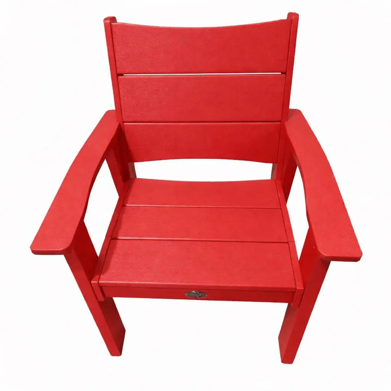26" Red Heavy Duty Plastic Outdoor Dining Chair Homeroots Outdoor