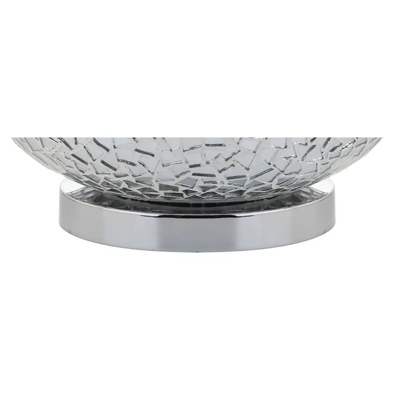 26" Silver Novelty Table Lamp With Drum Shade Homeroots Lighting