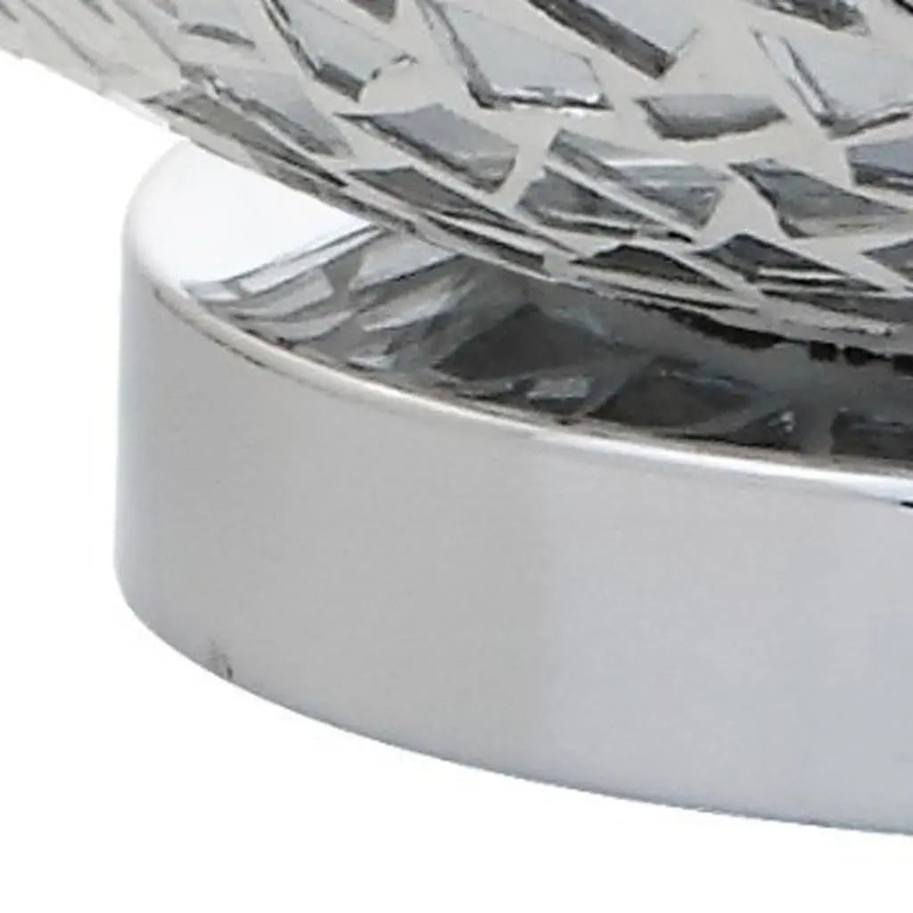 26" Silver Novelty Table Lamp With Drum Shade Homeroots Lighting