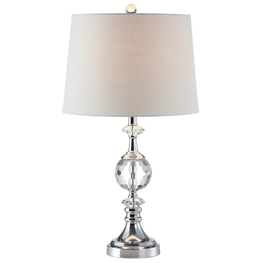 26" Silver Urn Bedside Lamp With Empire Shade Homeroots Lighting