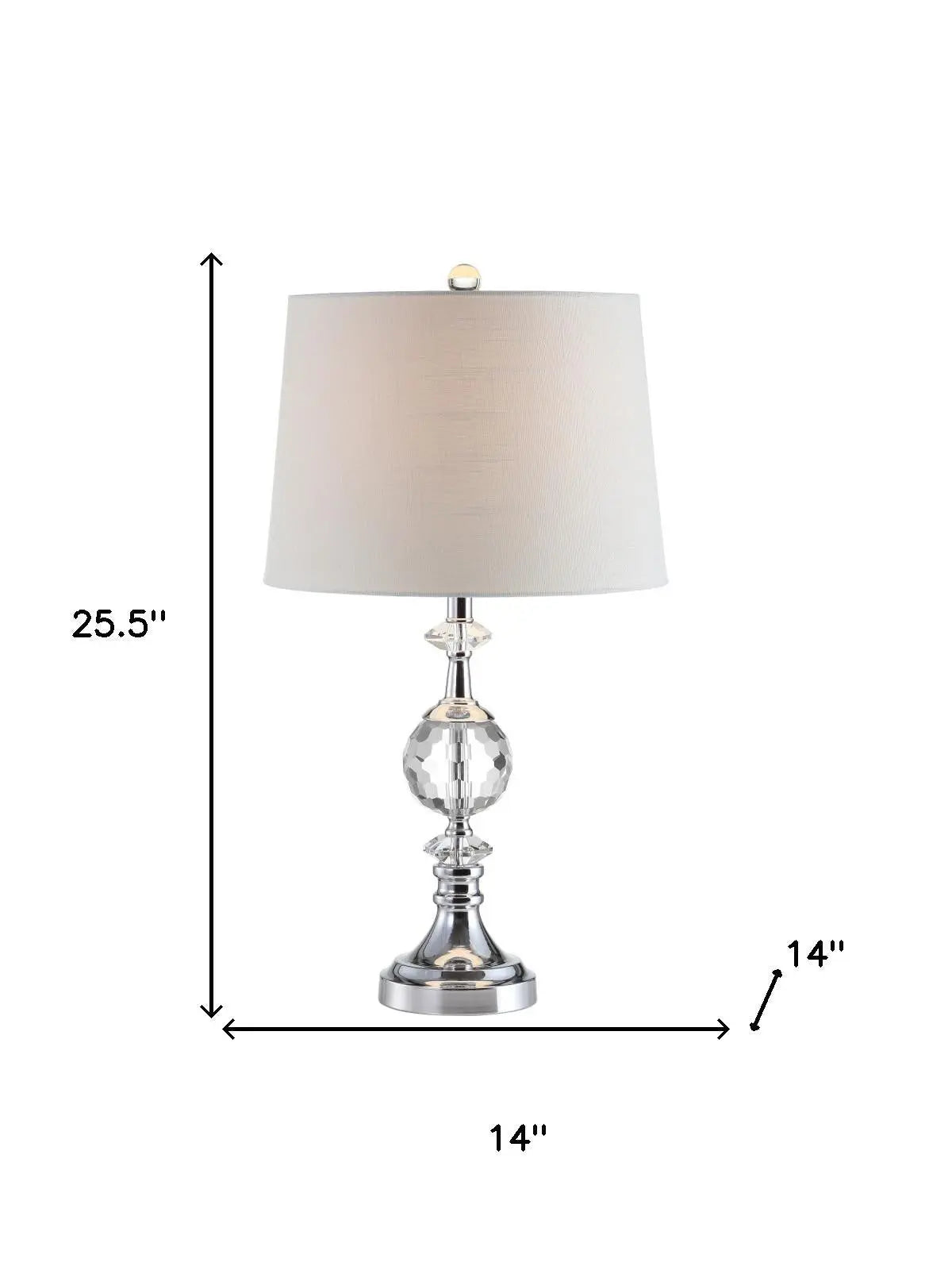 26" Silver Urn Bedside Lamp With Empire Shade Homeroots Lighting