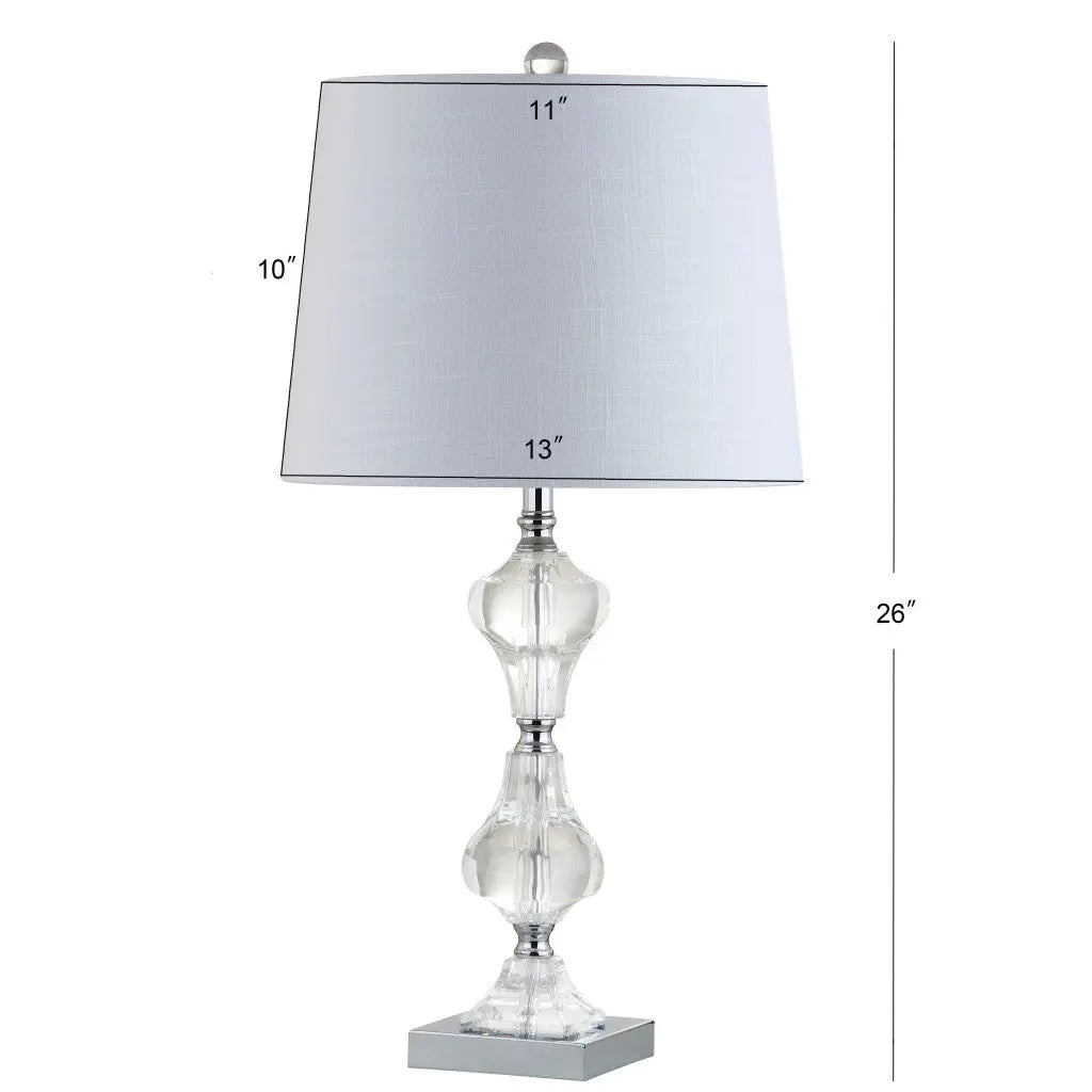26" Silver Urn Table Lamp With Empire Shade Homeroots Lighting