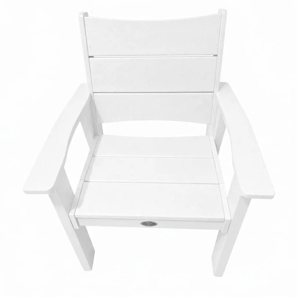 26" White Heavy Duty Plastic Outdoor Dining Chair Homeroots Outdoor