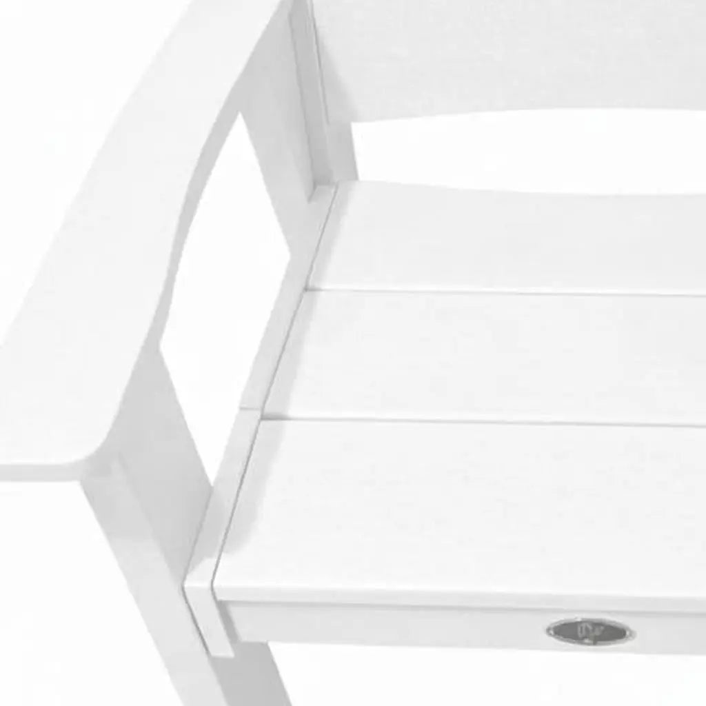 26" White Heavy Duty Plastic Outdoor Dining Chair Homeroots Outdoor