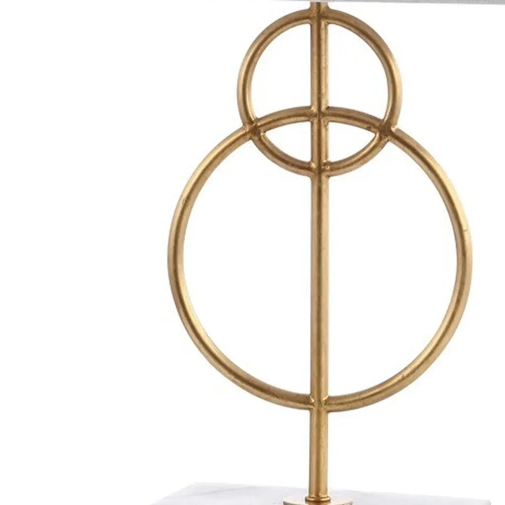 26" White Novelty Table Lamp With Shade Homeroots Lighting