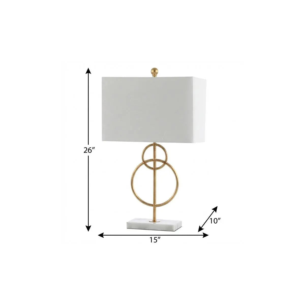 26" White Novelty Table Lamp With Shade Homeroots Lighting