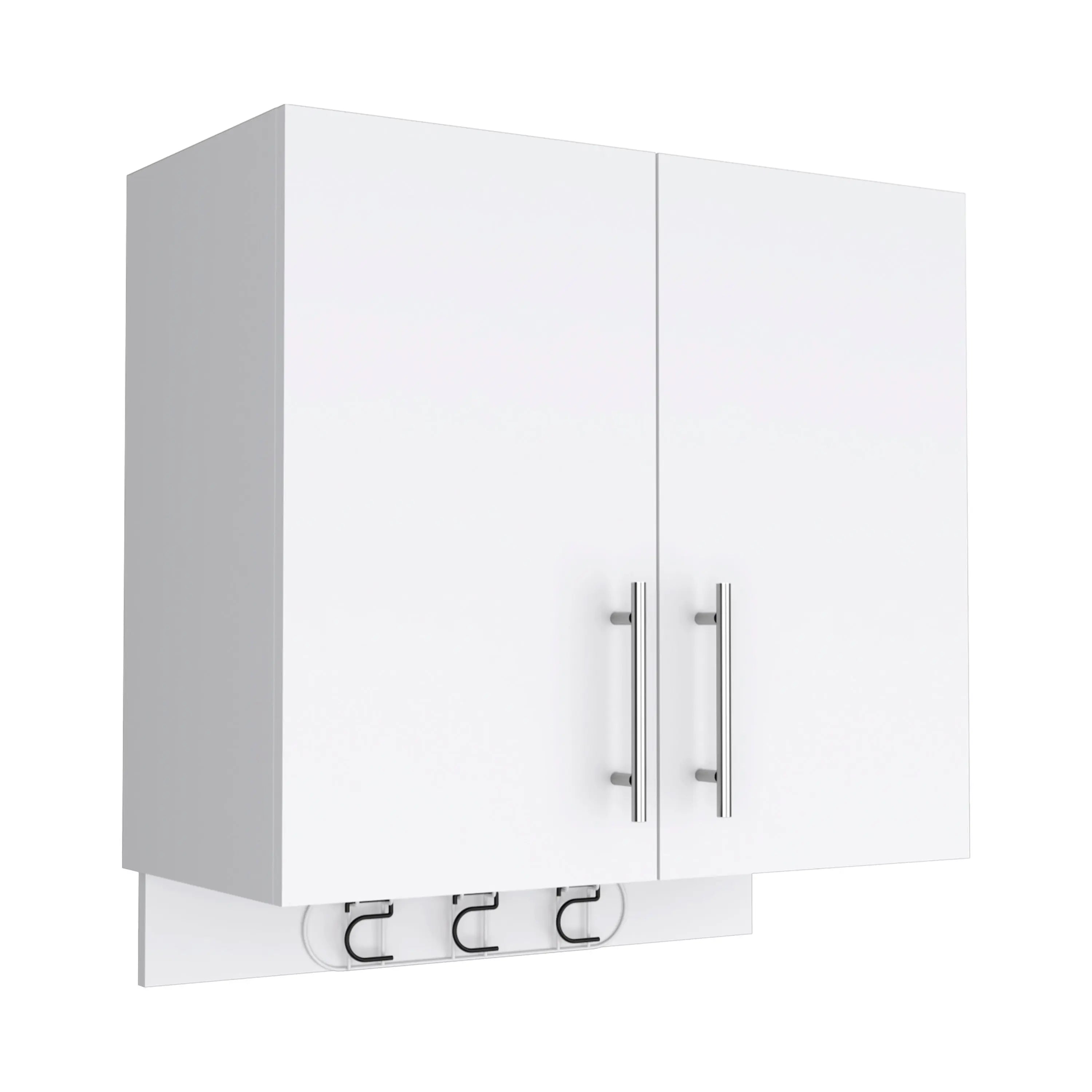 26" White Wood Floating Double Door Bathroom Vanity Homeroots Bed & Bath