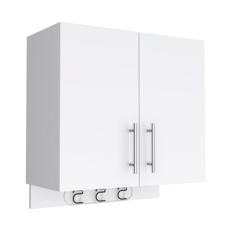 26" White Wood Floating Double Door Bathroom Vanity Homeroots Bed & Bath