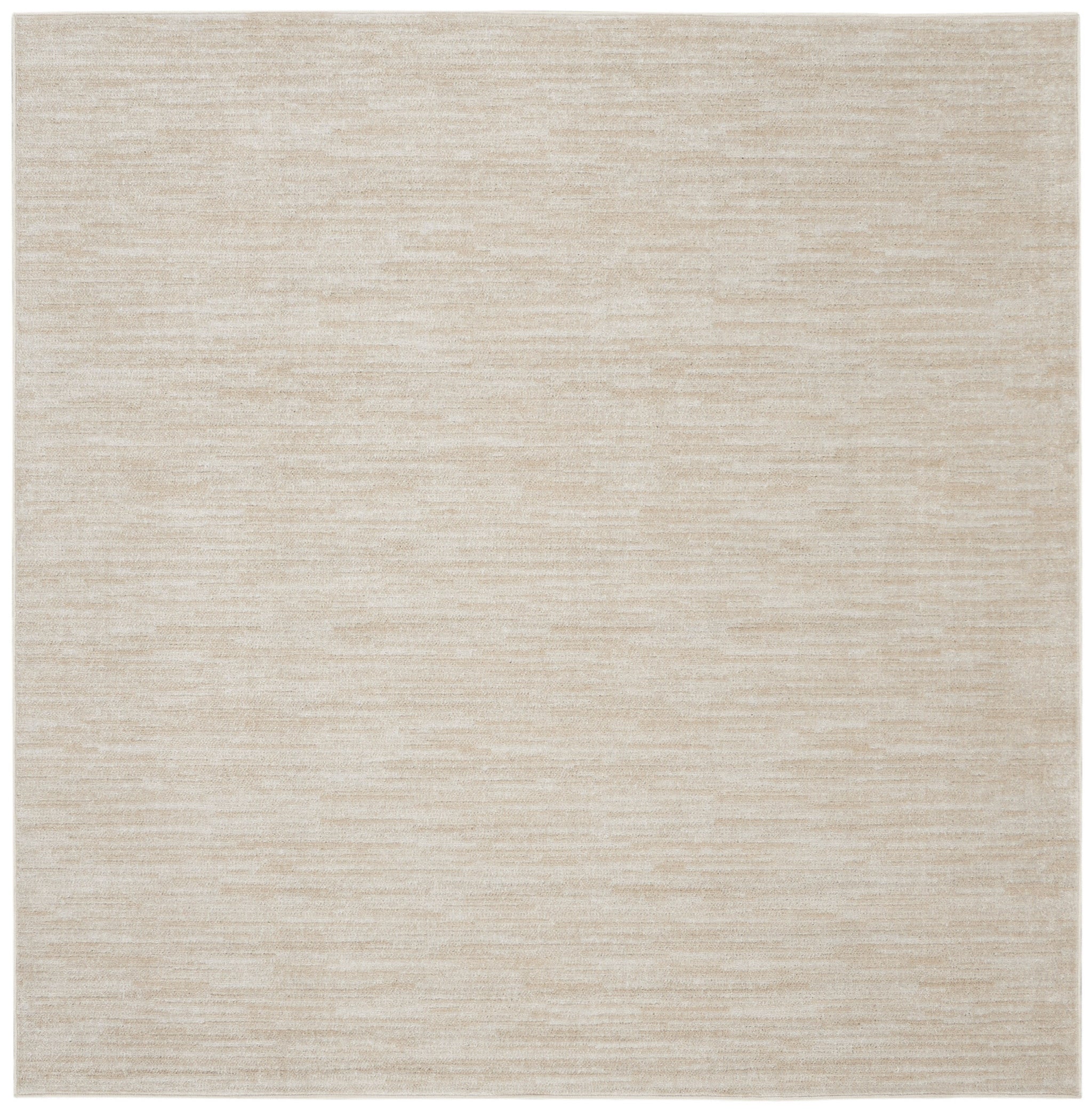 5' X 5' Beige And Ivory Square Indoor Outdoor Area Rug - GreatEagleInc