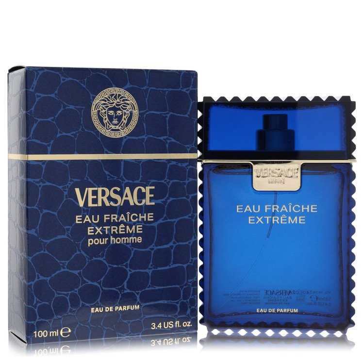 Versace  Versace Man Eau Fraiche Extreme by Versace Eau De Parfum Spray 3.4 oz for Men for Fragrances for Men - GreatEagleInc