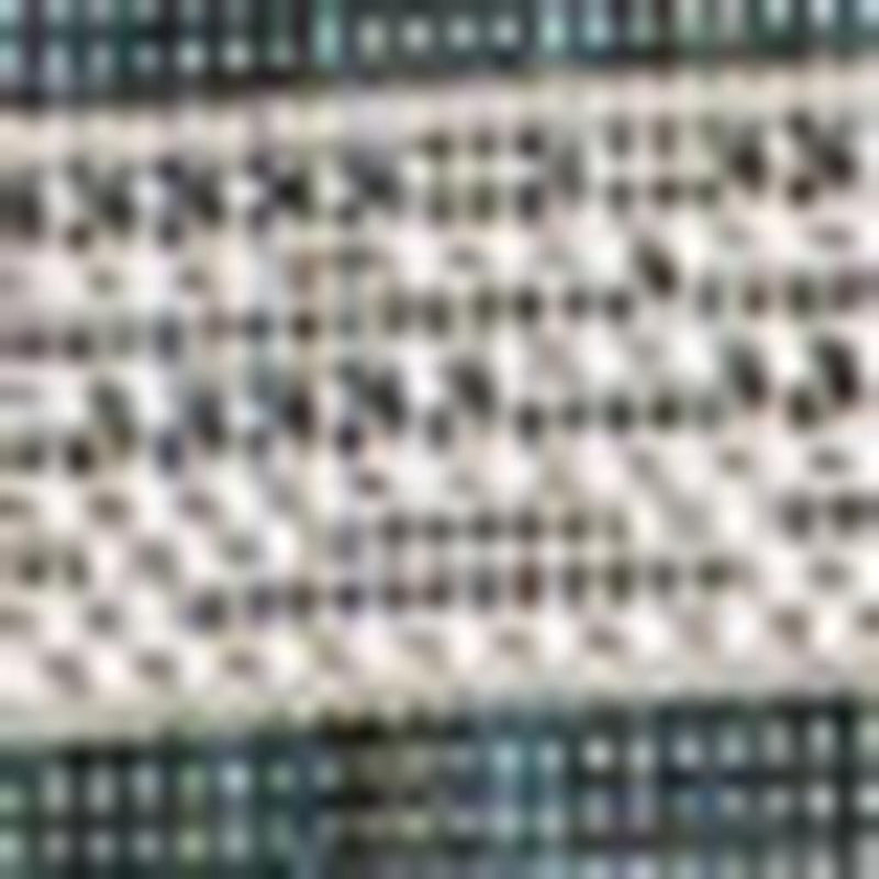 5' X 8' Turquoise And Cream Indoor Outdoor Area Rug - GreatEagleInc