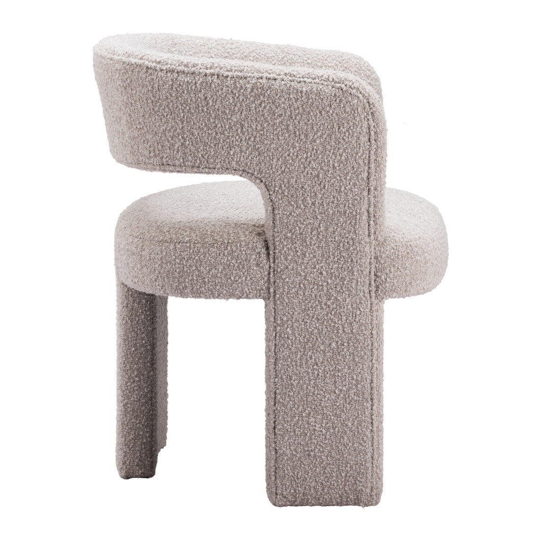 27" Beige Faux Shearling And Upholstered Arm Chair Homeroots Living Room