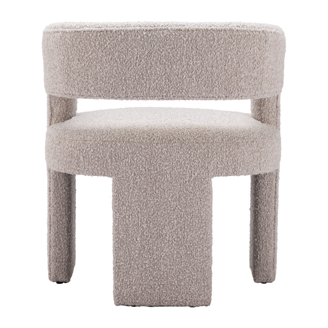 27" Beige Faux Shearling And Upholstered Arm Chair Homeroots Living Room