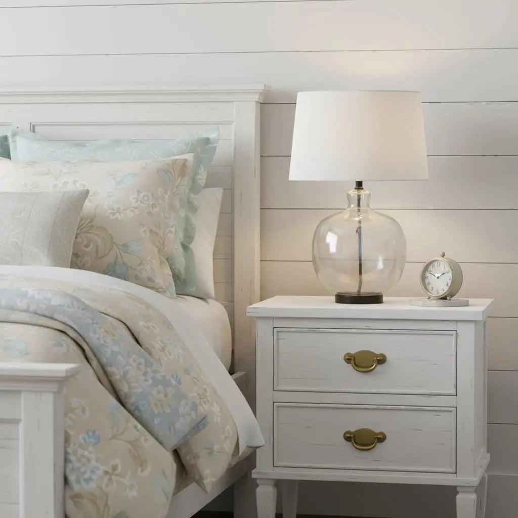 27" Black Globe Table Lamp With Globe Shade Homeroots Lighting