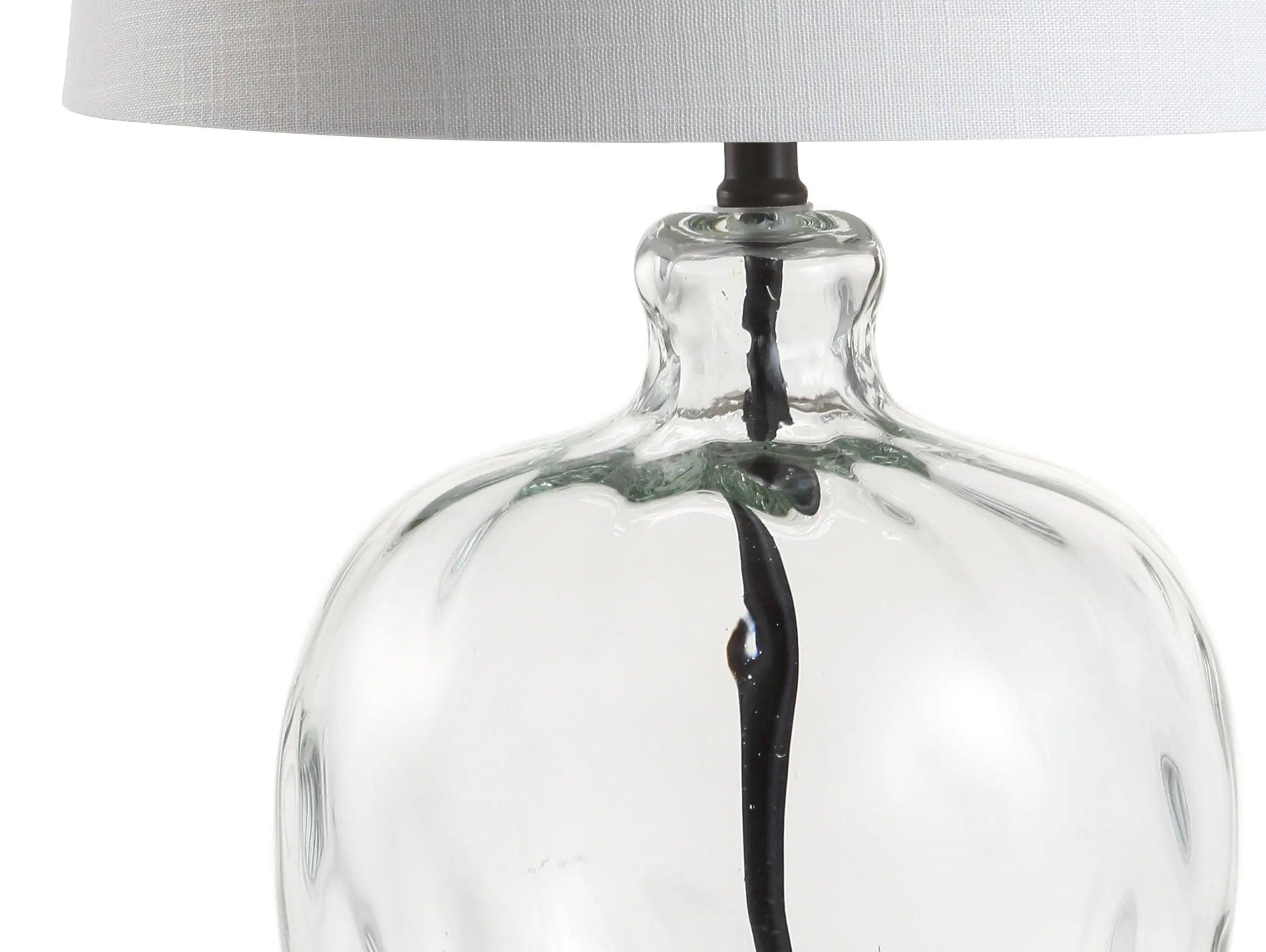 27" Black Globe Table Lamp With Globe Shade Homeroots Lighting