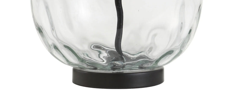 27" Black Globe Table Lamp With Globe Shade Homeroots Lighting