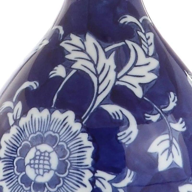 27" Blue Gold And White Novelty Table Lamp With Drum Shade Homeroots Lighting
