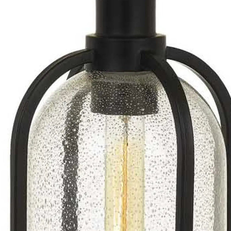 27" Brown Metal Two Light Globe Table Lamp With Eggshell Empire Shade Homeroots Lighting